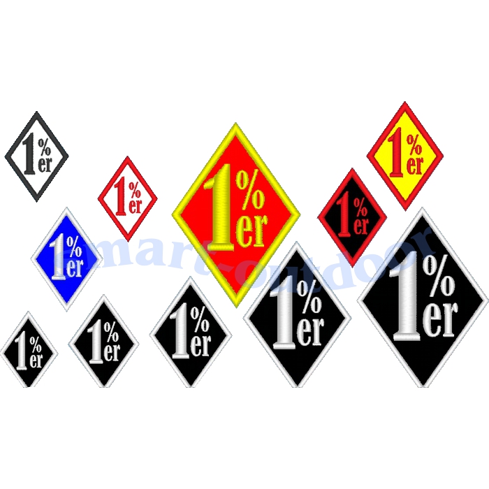 Aufnäher Patch Raute 1 er MC Biker Kutte Club Rocker Outlaw 1er eBay